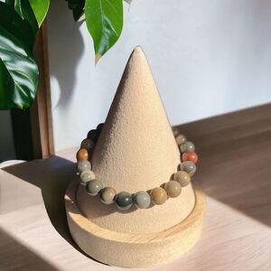 Polychrome‎ Jasper Beaded Bracelet